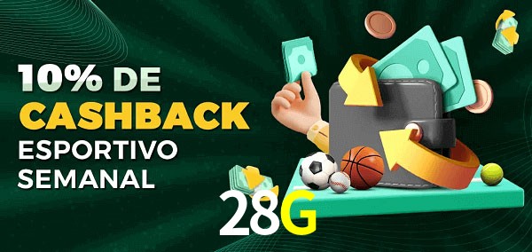 10% de bônus de cashback na 28G